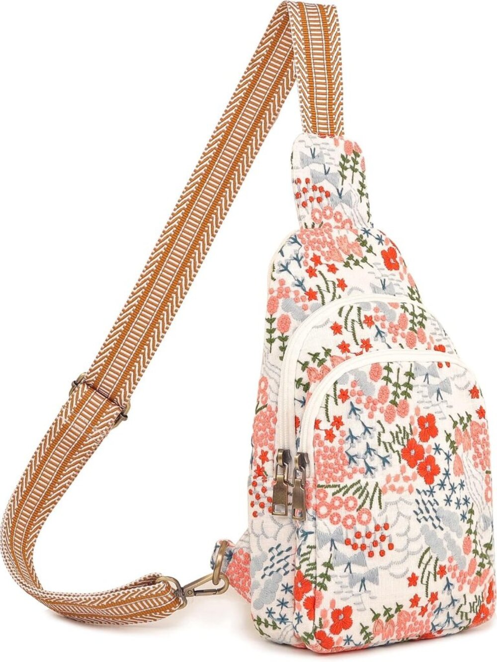 Canvas Sling Bag for Wome Crossbody Purse Small Sling Backpack Purse Travel Hiki
